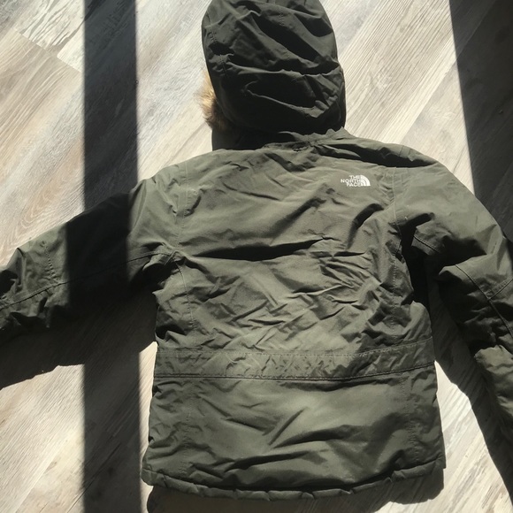 The North Face Forest Green Fur Coat - Picture 4 of 5